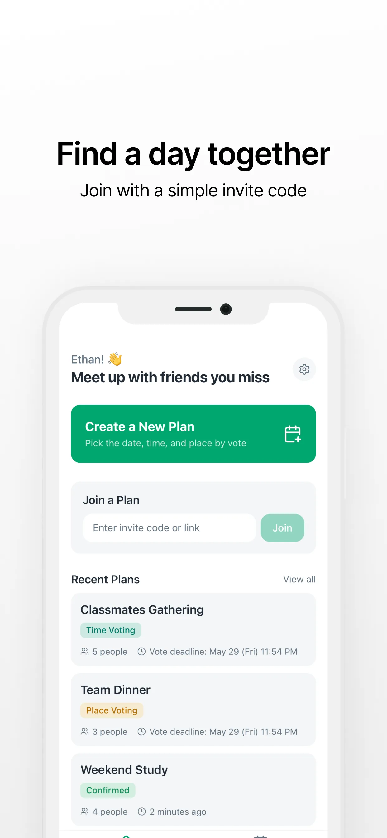 Meet Day - Meetup Planner screenshot 1