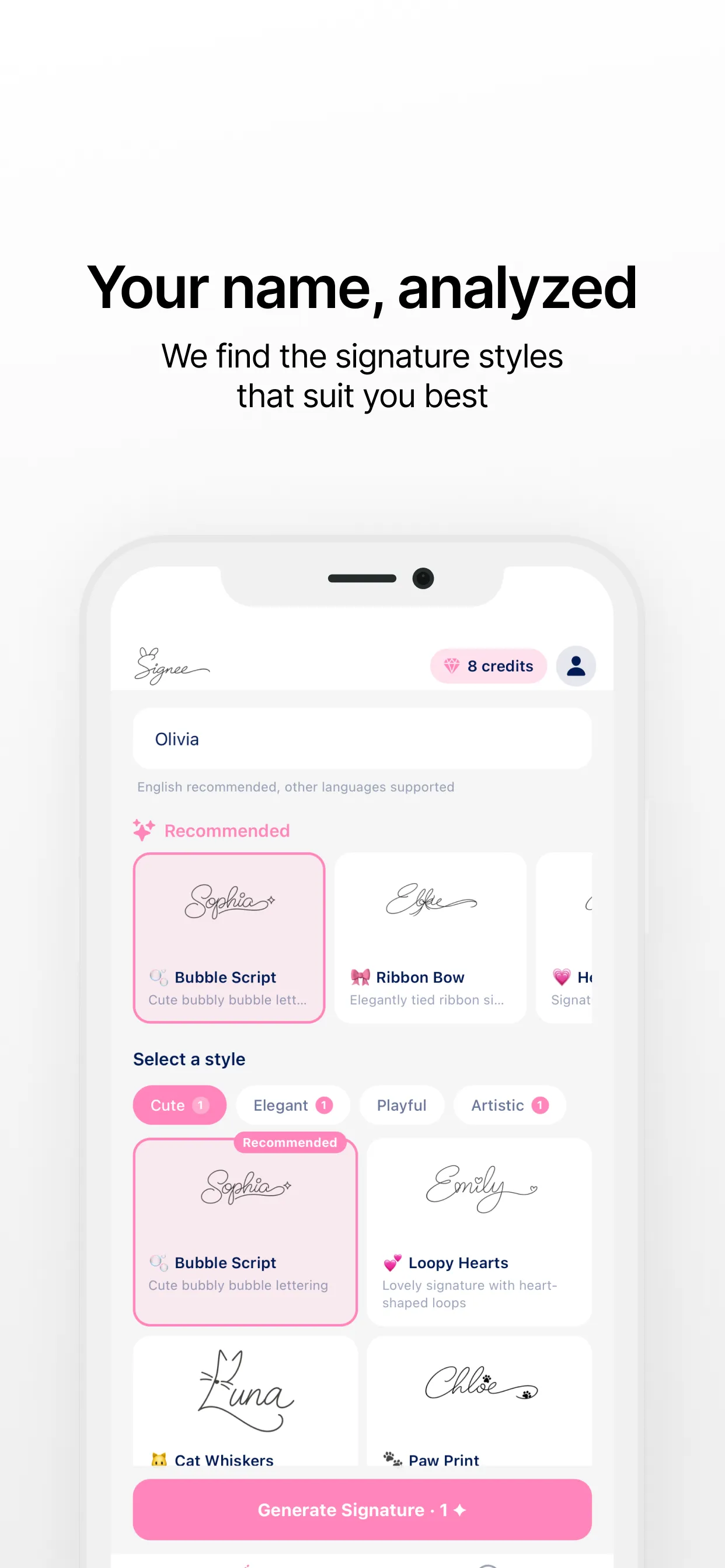 Signee - Your Signature Style screenshot 1