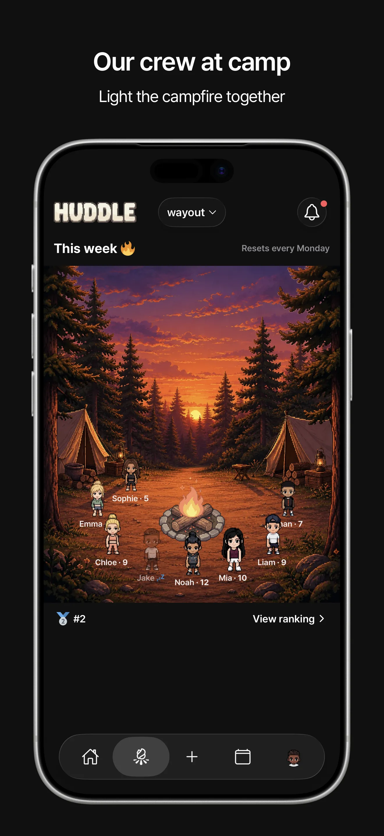 Huddle - Fitness Challenge screenshot 2