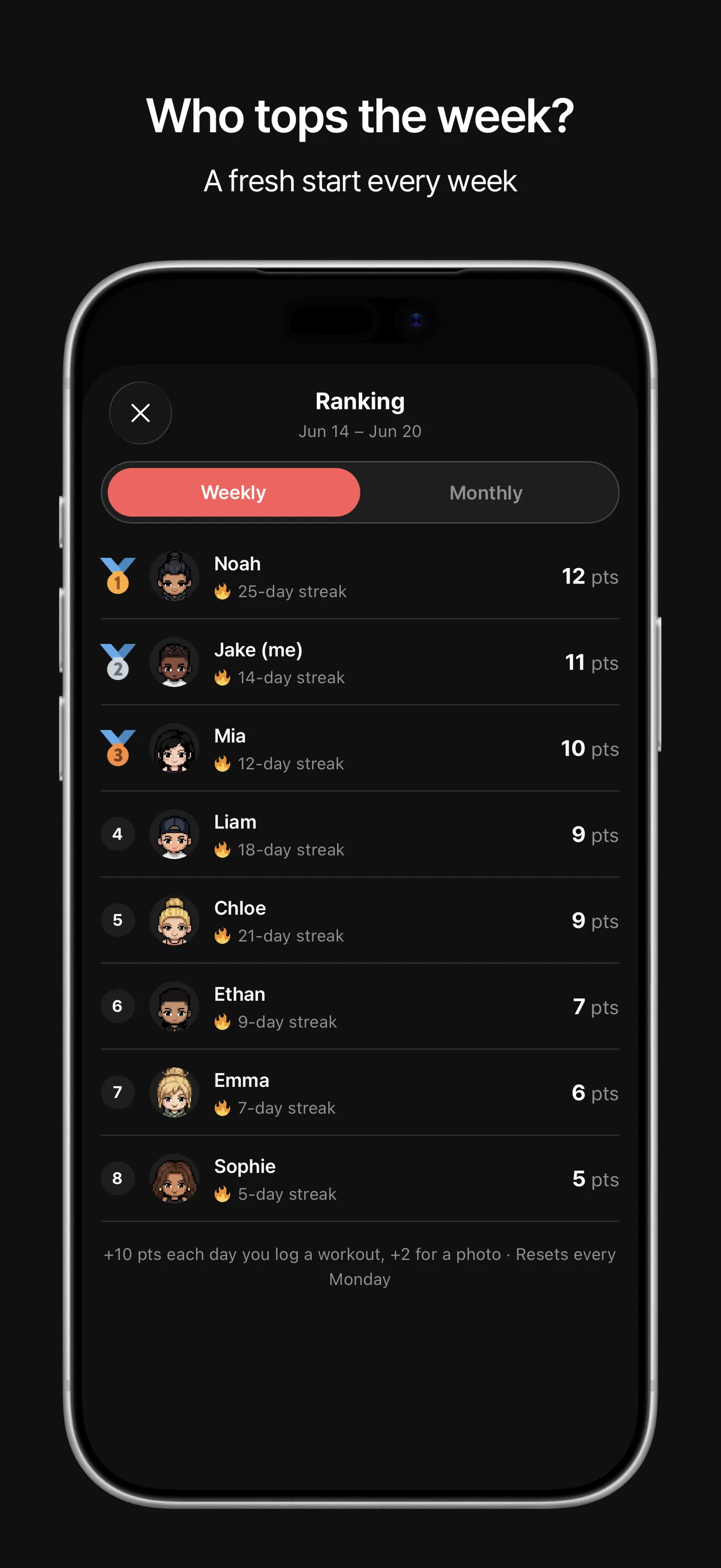 Huddle - Fitness Challenge screenshot 3